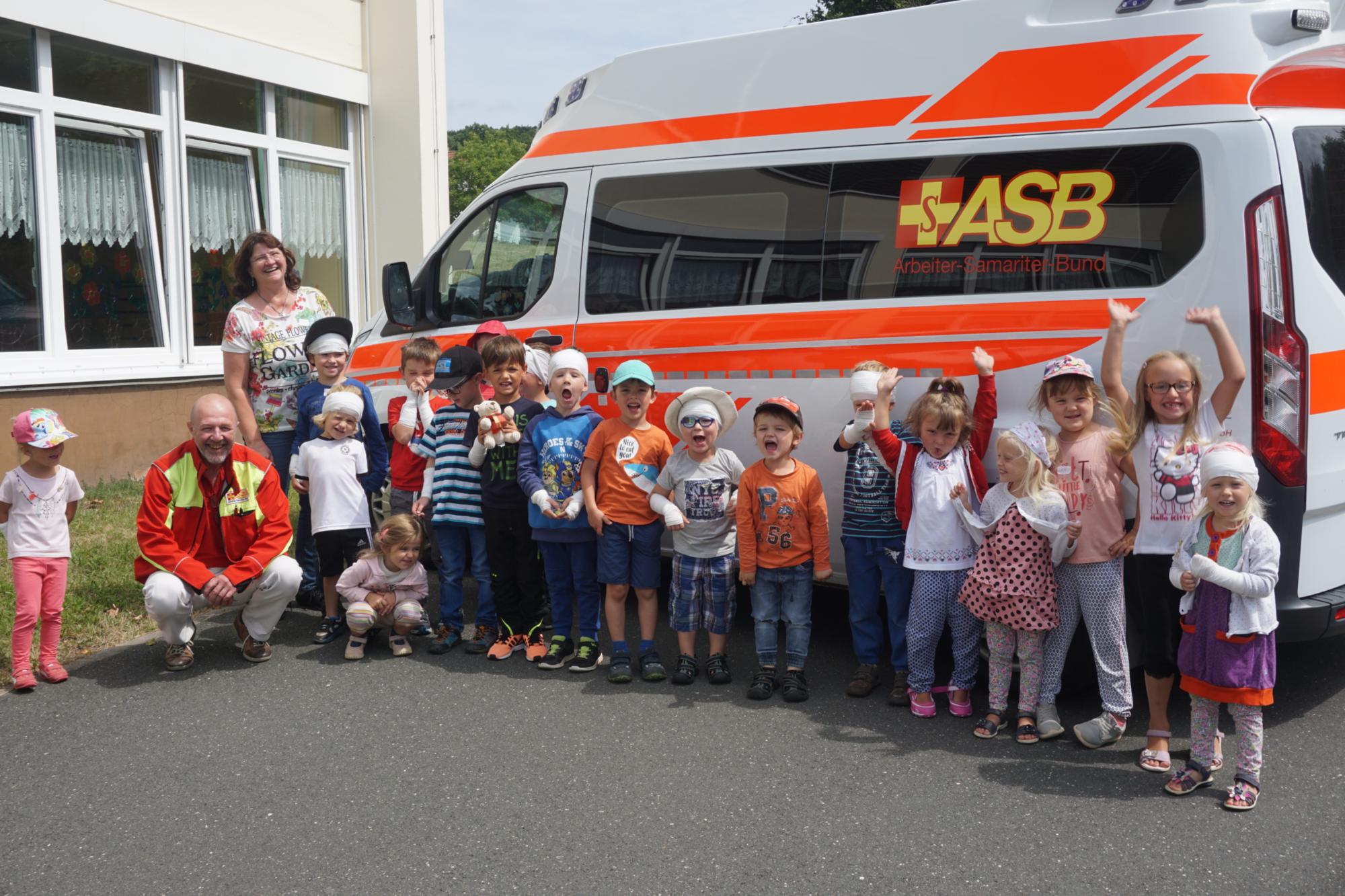 Bei 112 kommt Hilfe schnell herbei - 1. Hilfe Kurs mit dem ASB am 10.07.2018