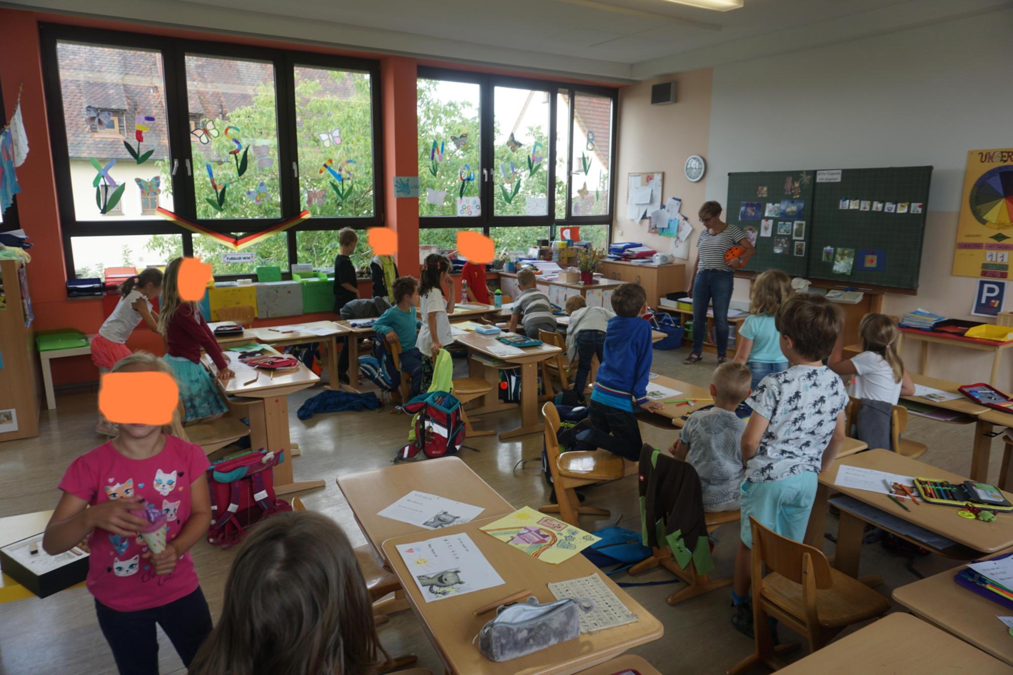 Es riecht nach Schule - Die Wackelzahnkinder erleben Unterricht am 11.07.2018