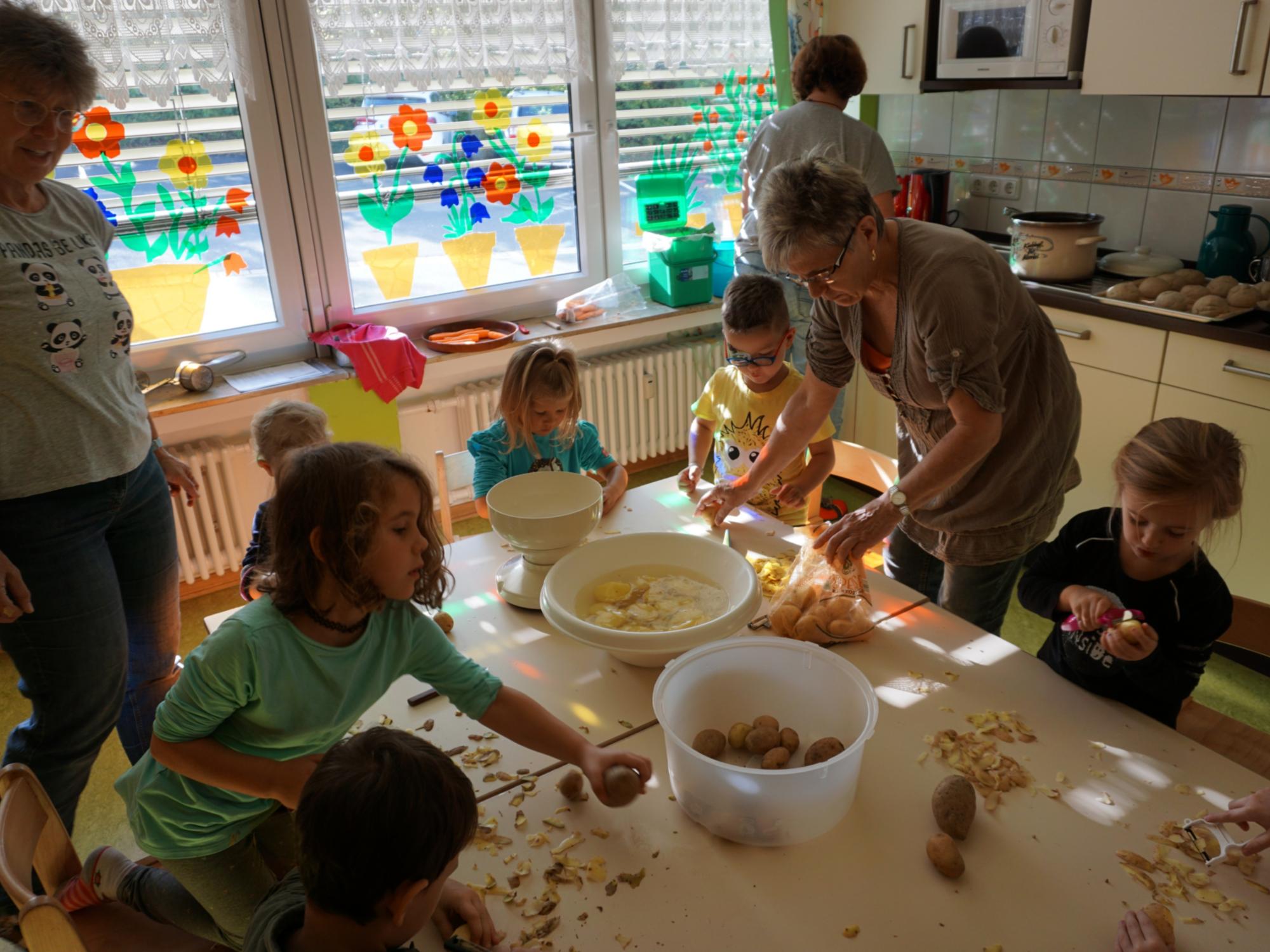 Kartoffelkönig und Schokobrunnen wir haben wieder gekocht